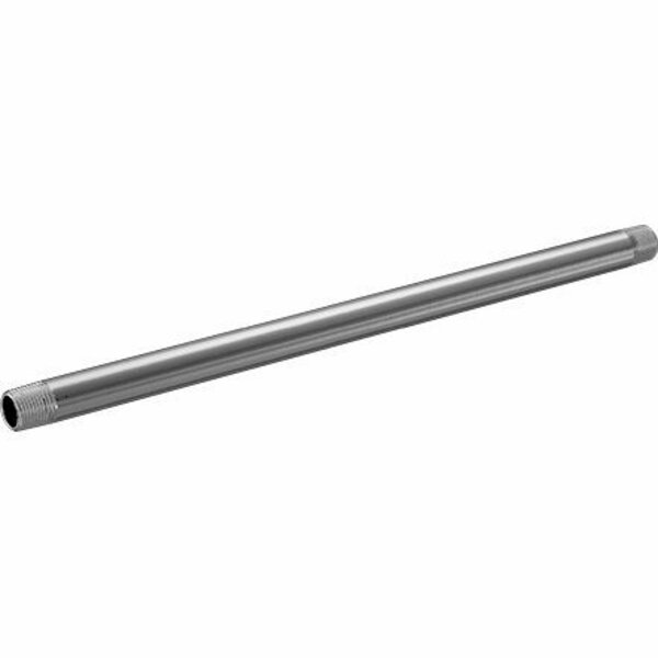 Bsc Preferred Standard-Wall Aluminum Pipe Threaded on Both Ends 1/2 NPT 16 Long 5038K393